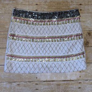 Freeway Sequin Beaded Mini-Skirt